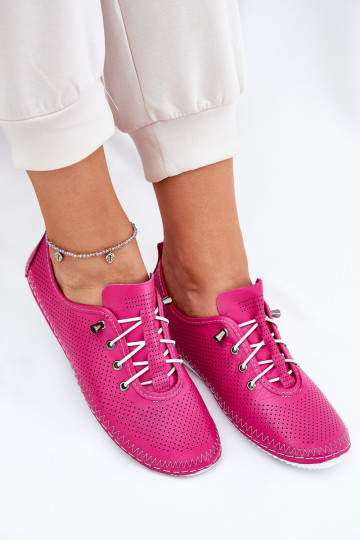 Schuhe Feminin Aus Ermöglichtturleder Artiker 54C0830 pinke Farbe