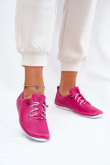 Schuhe Feminin Aus Ermöglichtturleder Artiker 54C0830 pinke Farbe 2