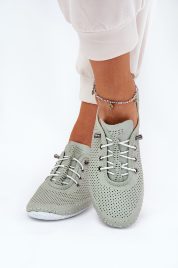 Schuhe Feminin Aus Ermöglichtturleder Artiker 54C0833 hellgrün 2