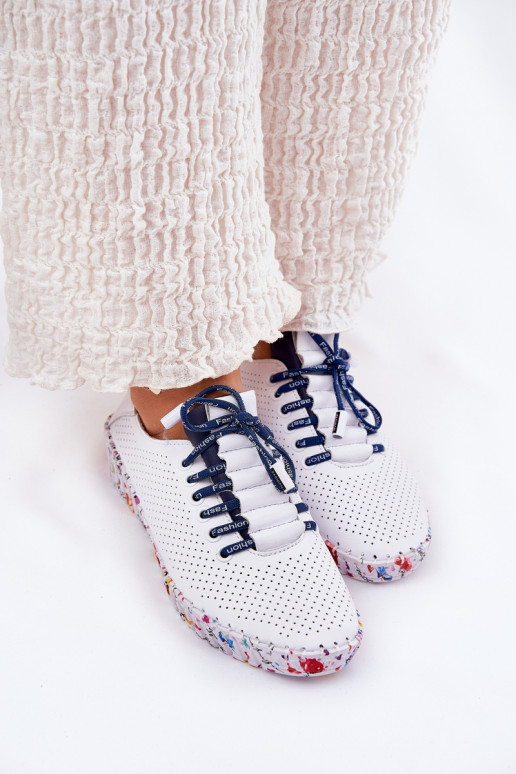 Haut Schuhe Ermöglicht Gemustertj Platformie Artiker 52C1713 INeiß-Dunkelblau Haut Schuhe Ermöglicht Gemustertj Platformie Artiker 52C1713 INeiß-Dunkelblau