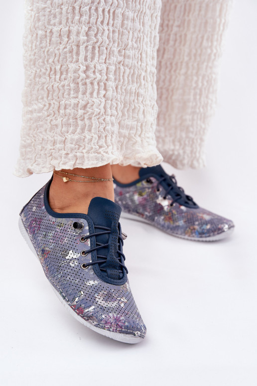 schoenen Dames Gemaakt van natuurlijk leer Met patroon Artiker 56C2691 blauIn schoenen Dames Gemaakt van natuurlijk leer Met patroon Artiker 56C2691 blauIn