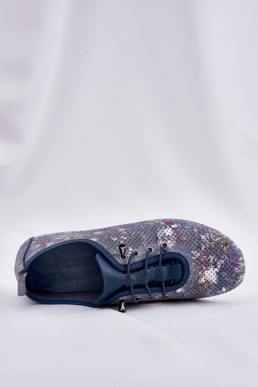 chaussures Féminin Fabriqué en cuir naturel À motifs Artiker 56C2691 couleur bleue chaussures Féminin Fabriqué en cuir naturel À motifs Artiker 56C2691 couleur bleue