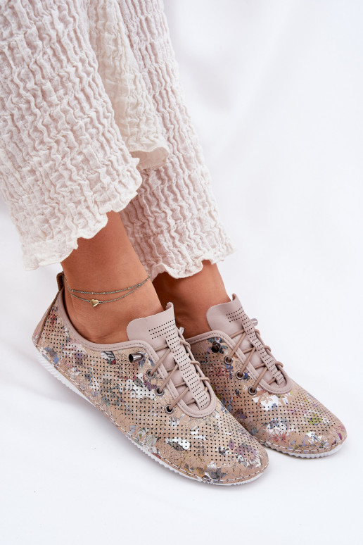 Schuhe Feminin Aus Ermöglichtturleder Gemustert Artiker 56C2689 Beige Schuhe Feminin Aus Ermöglichtturleder Gemustert Artiker 56C2689 Beige