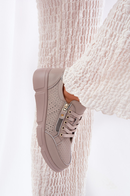 Haut Turnschuhe Sneakers Stilvollllschuhe mit einer Plattform mit Reißverschlüssen Vinceza 88019 Beige Haut Turnschuhe Sneakers Stilvollllschuhe mit einer Plattform mit Reißverschlüssen Vinceza 88019 Beige