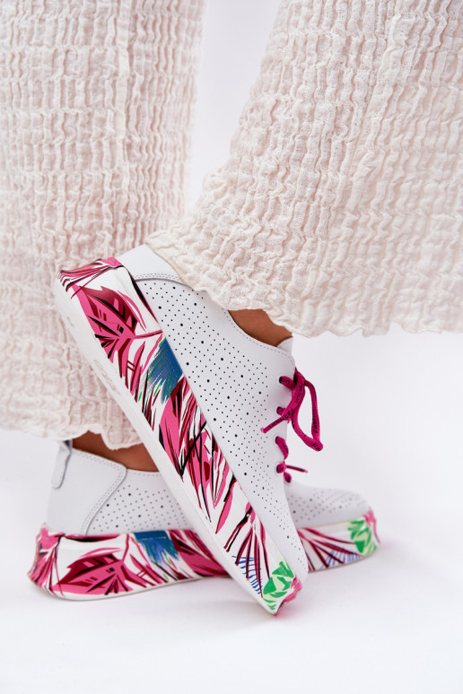 Leer Sneakers model schoenen Dames Op Met patroonj Platformie Vinceza 88017 Initte kleur Leer Sneakers model schoenen Dames Op Met patroonj Platformie Vinceza 88017 Initte kleur