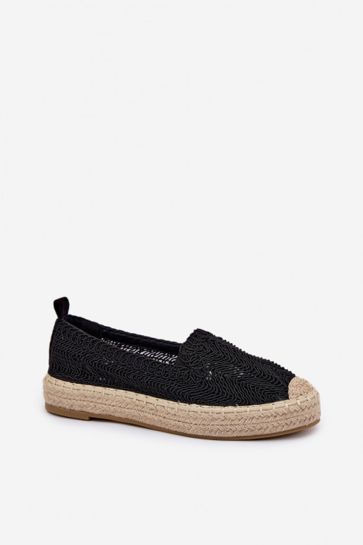 Espadrilles avec une plateforme Vinceza 17392 couleur noire Espadrilles avec une plateforme Vinceza 17392 couleur noire