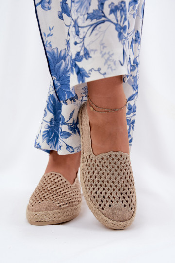Espadrilles Avec tresse Vinceza 13625 beige