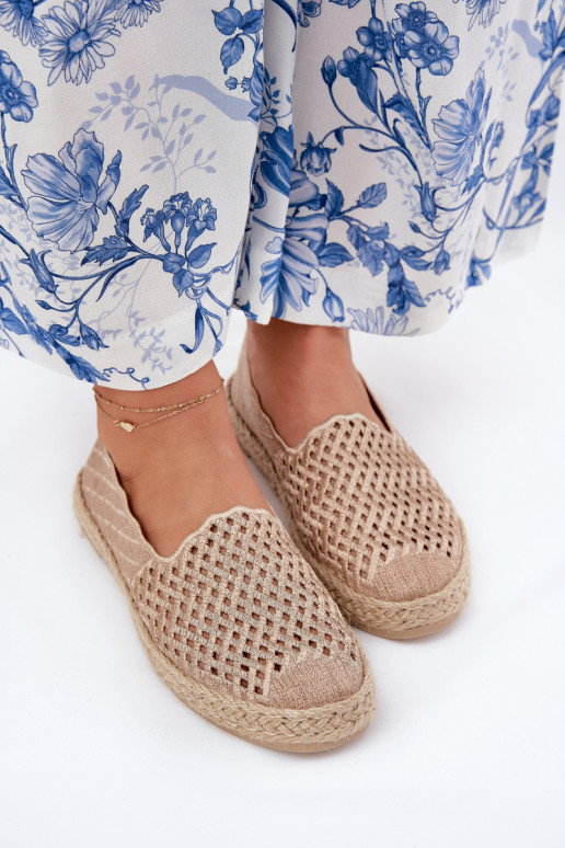 Espadrilles Mit Zopf Vinceza 13625 Beige