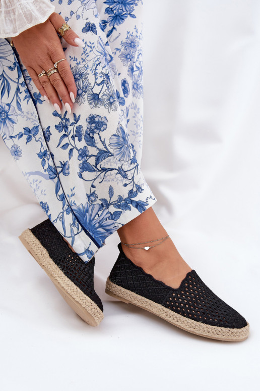 Espadrilles Avec tresse Vinceza 13625 couleur noire Espadrilles Avec tresse Vinceza 13625 couleur noire