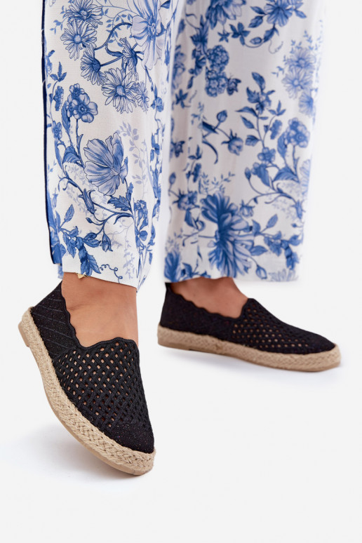 Espadrilles Avec tresse Vinceza 13625 couleur noire Espadrilles Avec tresse Vinceza 13625 couleur noire