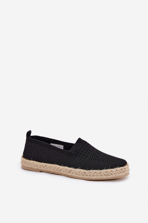 Féminin espadrilles Avec tresse Vinceza 13624 couleur noire