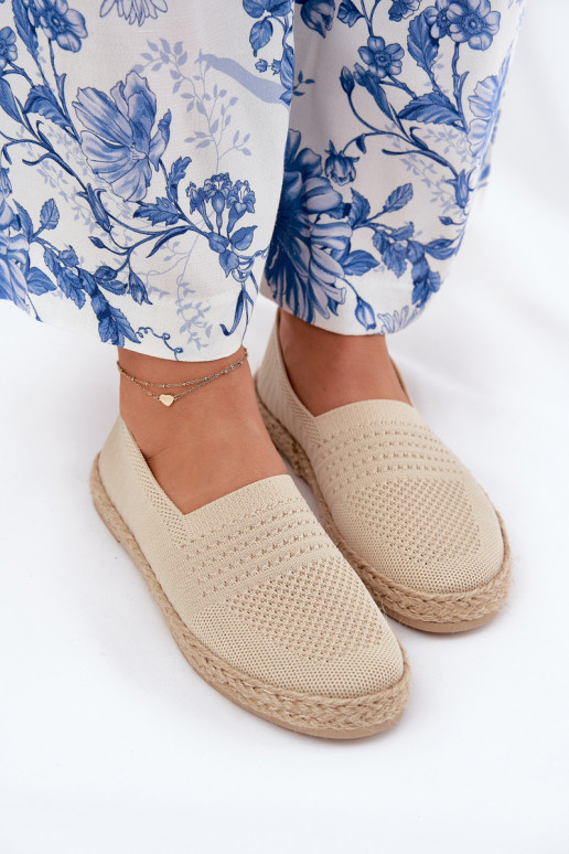 Dames espadrilles Met Vlecht Vinceza 13624 beige
