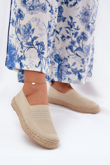 Féminin espadrilles Avec tresse Vinceza 13624 beige 2