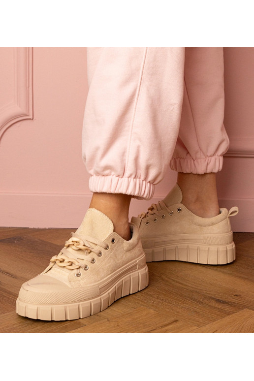 Baskets de sport couleur sable pour...