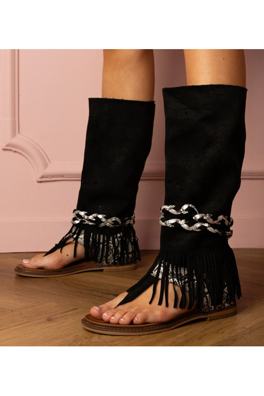 Sandales noires pour femmes avec une...