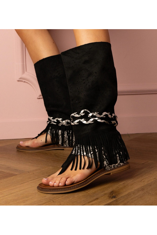 Sandales noires pour femmes avec une...