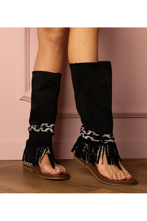 Sandales noires pour femmes avec une...