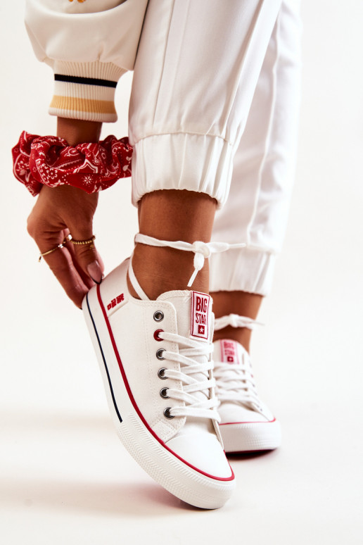 Féminin  chaussures décontractées BIG STAR JJ274123 couleur blanche Féminin  chaussures décontractées BIG STAR JJ274123 couleur blanche