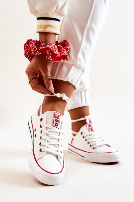 Féminin  chaussures décontractées BIG STAR JJ274123 couleur blanche Féminin  chaussures décontractées BIG STAR JJ274123 couleur blanche