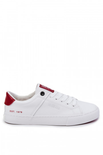 Haut Männlich Turnschuhe Big Star JJ174106 INeiß-rote Farbe 2