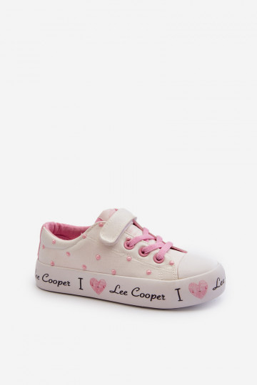 Chaussures de loisirs blanches pour enfants Lee Cooper LCIN-24-02-2159