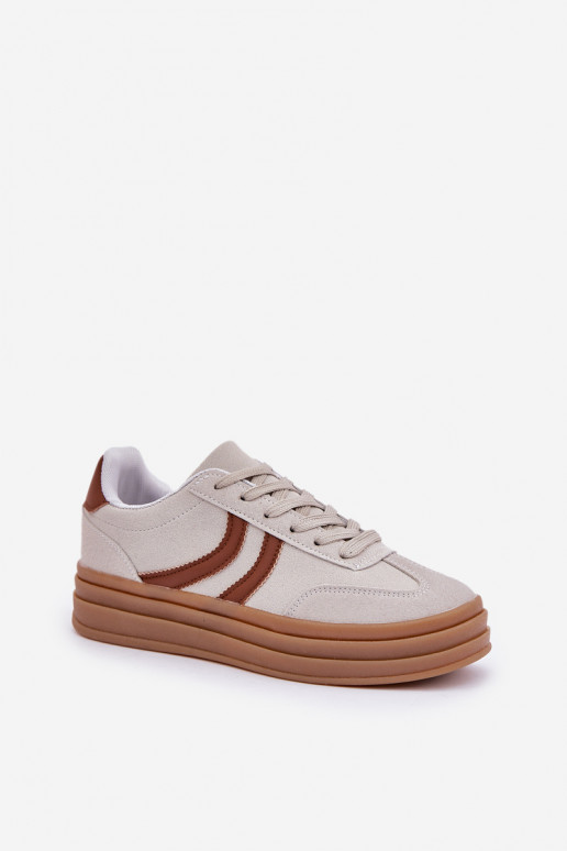 Grijze stijlvolle dames sneakers met... Grijze stijlvolle dames sneakers met...
