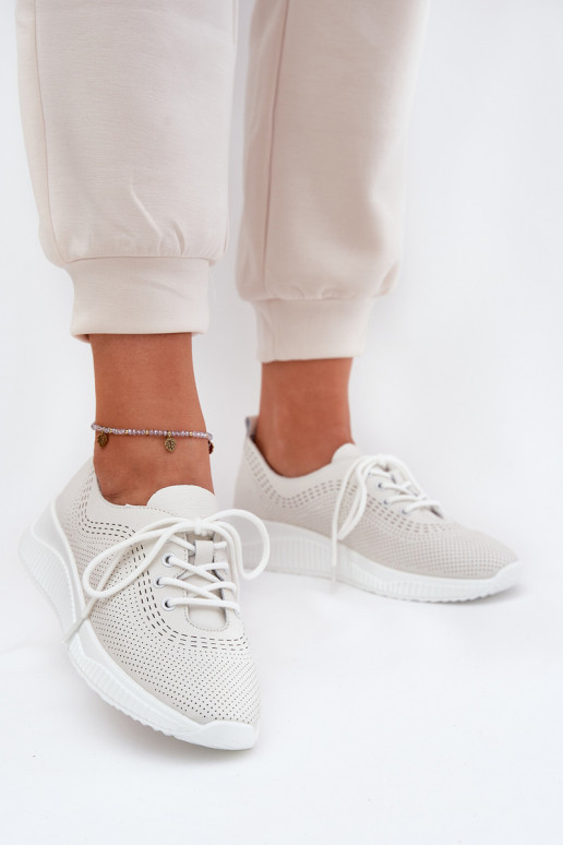 Leer sportschoenen Dames Vinceza 41472 Initte kleur