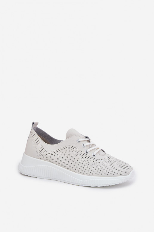 Leer sportschoenen Dames Vinceza 41472 Initte kleur