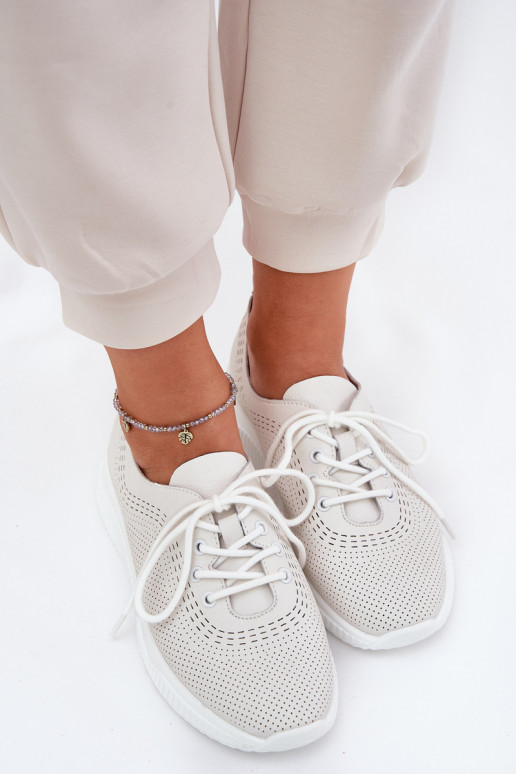 Leer sportschoenen Dames Vinceza 41472 Initte kleur