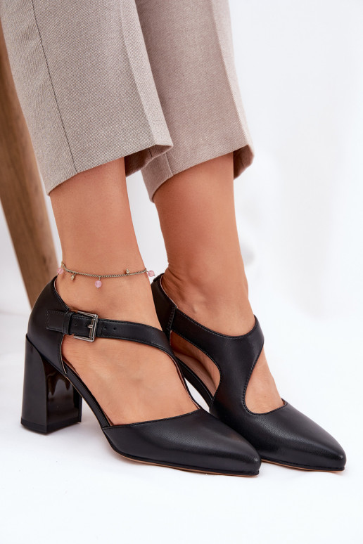 Leer Schoenen met hakken met gespen Vinceza 91133 zInart