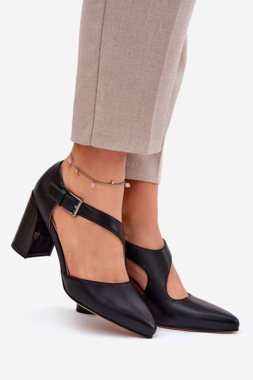 Leer Schoenen met hakken met gespen Vinceza 91133 zInart