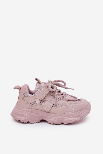 Sneakers Stilvollllschuhe Kindisch mit einer Plattform pinke Farbe Hanomess 2