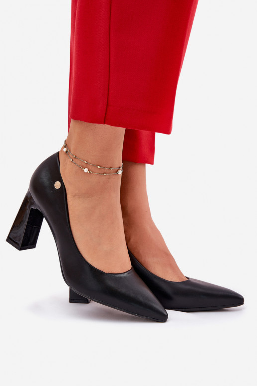 Style élégant Chaussures Activé SłupkoÀym Obcasie Vinceza 62221 couleur noire Style élégant Chaussures Activé SłupkoÀym Obcasie Vinceza 62221 couleur noire