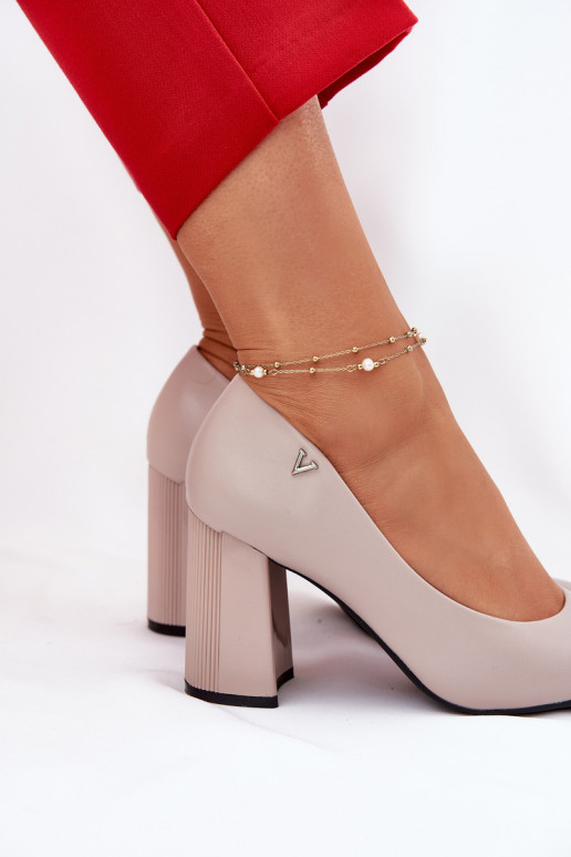 Elegante stijl Schoenen met hakken Vinceza 62220 grijs