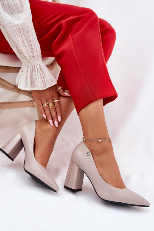 Elegante stijl Schoenen met hakken Vinceza 62220 grijs