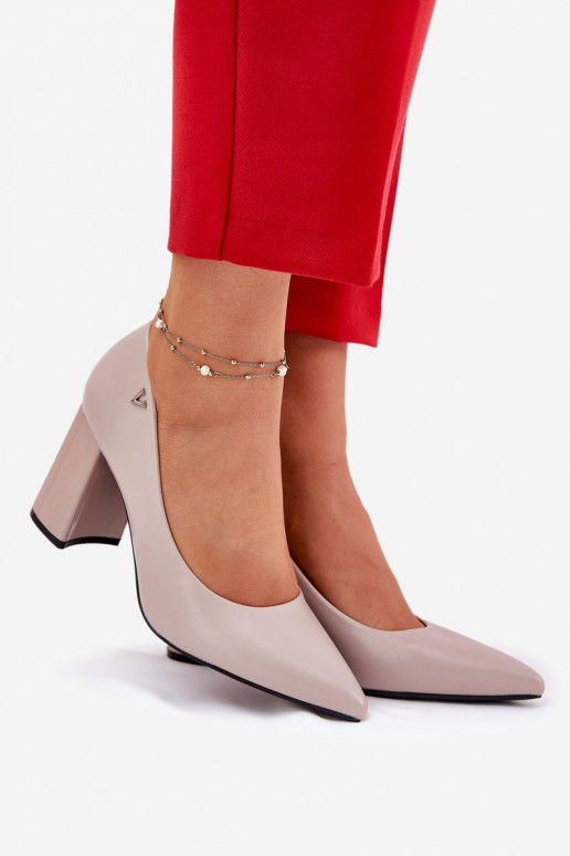 Style élégant Chaussures avec des talons Vinceza 62220 couleur grise Style élégant Chaussures avec des talons Vinceza 62220 couleur grise