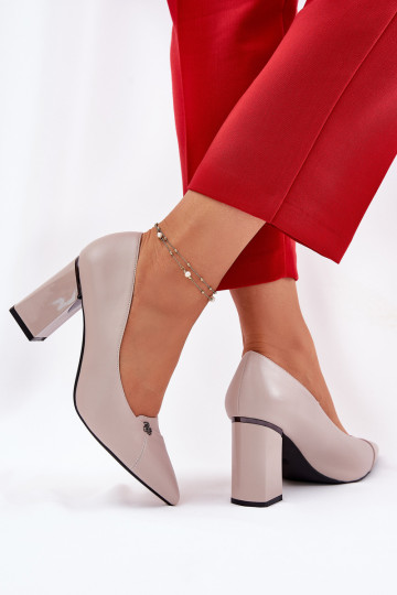 Chaussures avec des talons Style élégant Vinceza 62224 couleur grise 2