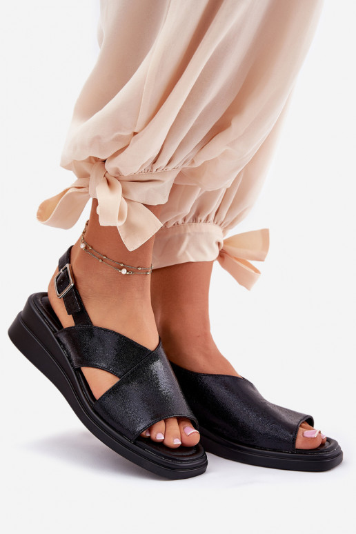 Gelakte sandalen voor dames Op de INig van ecoleer zInart Quilara