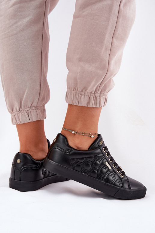 Chaussures de loisirs en cuir écologique Big Star RR274323 couleur noire Chaussures de loisirs en cuir écologique Big Star RR274323 couleur noire