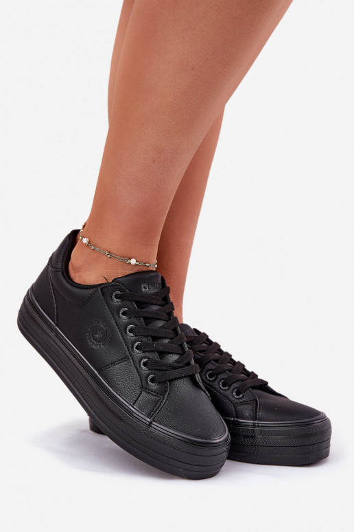 Eko Peau Chaussures de loisirs avec une plateforme Big Star RR274299 couleur noire