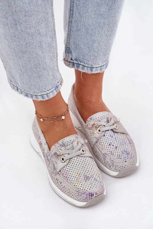 van suède schoenen Gemaakt van natuurlijk leer met platform Artiker 56C2104 grijs van suède schoenen Gemaakt van natuurlijk leer met platform Artiker 56C2104 grijs