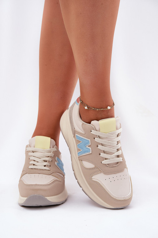 Sneakers Stilvollllschuhe Feminin mit einer Plattform Beige Tenanela Sneakers Stilvollllschuhe Feminin mit einer Plattform Beige Tenanela