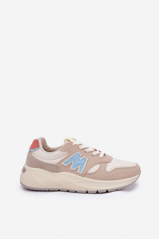 Chaussures modèle baskets Féminin avec une plateforme beige Tenanela Chaussures modèle baskets Féminin avec une plateforme beige Tenanela