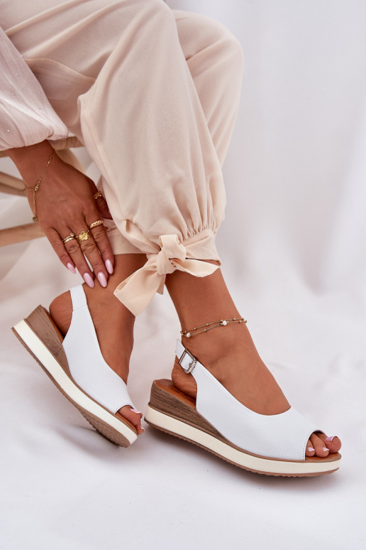 Leer Platform sandalen Artiker 56C2317 Initte kleur