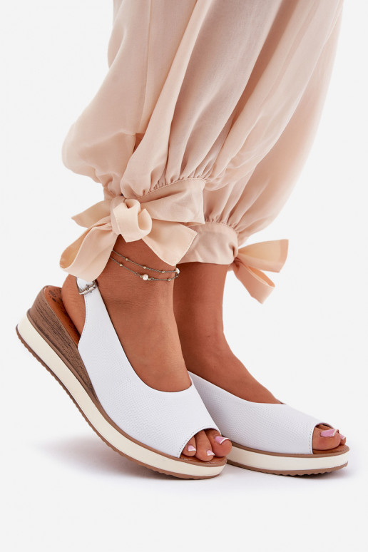 Leer Platform sandalen Artiker 56C2317 Initte kleur