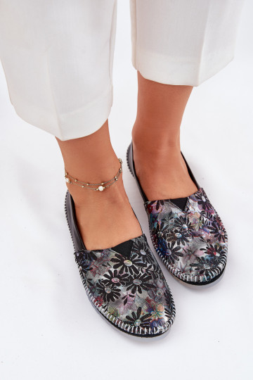 Ballerines avec des écrits Il fautciejka T1930-39 couleur noire