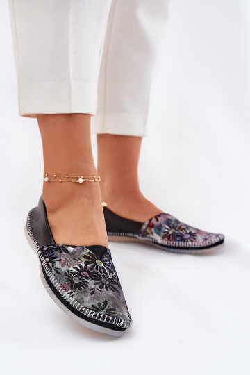 Ballerines avec motifs T1930-39 couleur noire 2