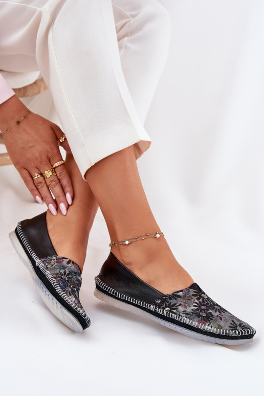 Ballerines avec des écrits Il fautciejka T1930-39 couleur noire