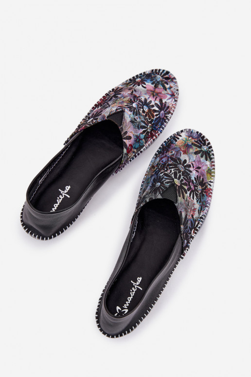 Ballerines avec des écrits Il fautciejka T1930-39 couleur noire