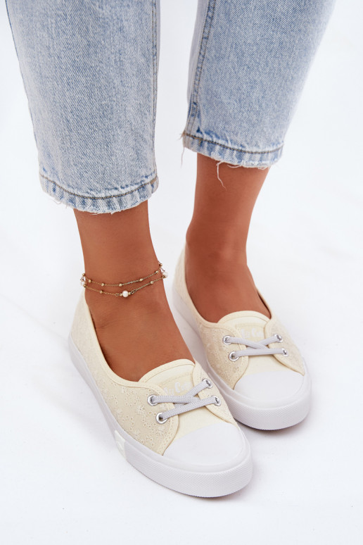 Baskets Chaussures de loisirs Z Haftem Lee Cooper LCDANS-25-31-3445L beige